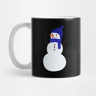 Snowman in Blue Mug